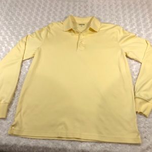 Lands End yellow polo top